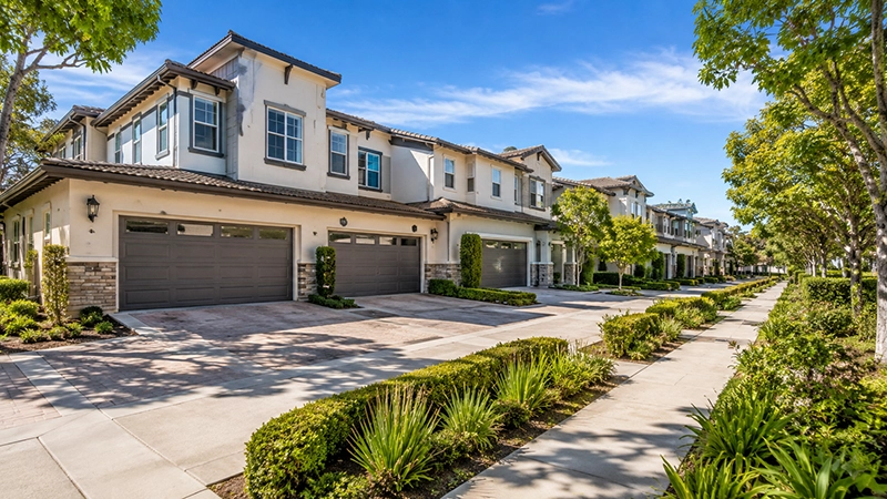 Townhome and condominium community in Orange County for plumbing inspection services