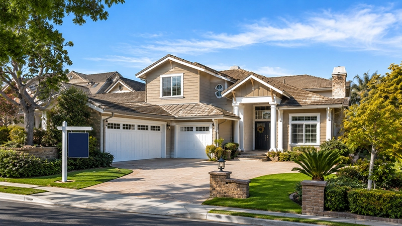 Home for sale in Orange County representing plumbing inspection services before buying or selling