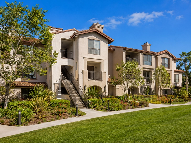 Multifamily apartment property receiving repiping services in Orange County